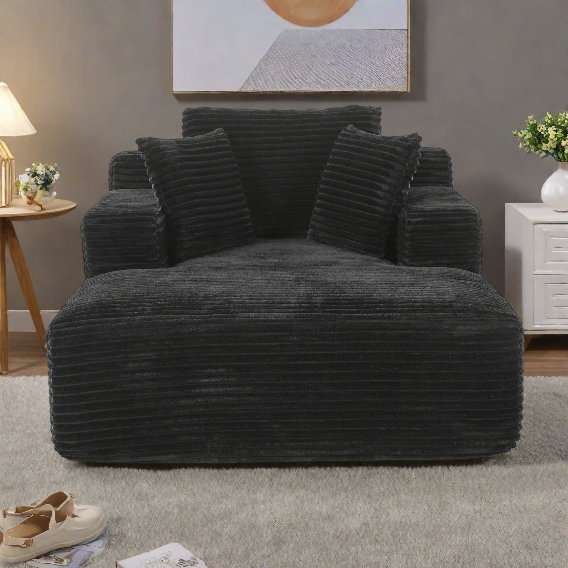 48.82-Seater Sleeper Sofa with Removable Pillows for Living Room and Bedroom