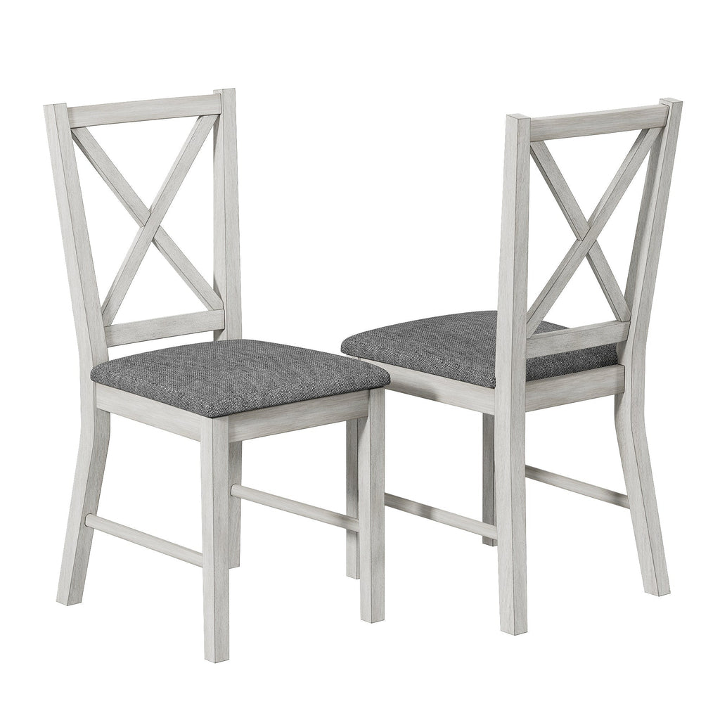 Ensemble de salle à manger en bois massif, 5/7 pièces