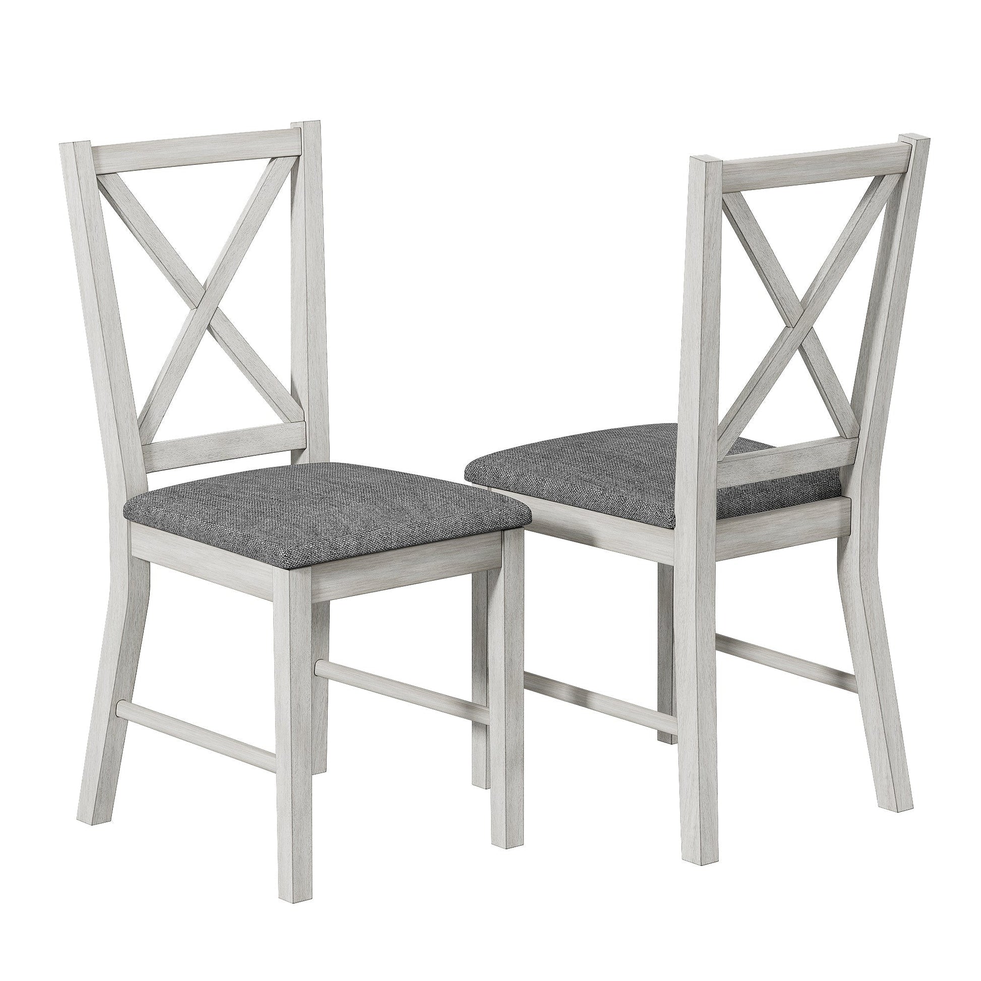Ensemble de salle à manger en bois massif, 5/7 pièces