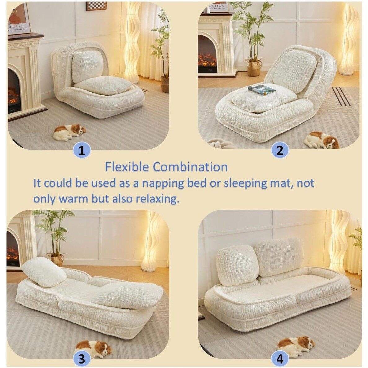 Canapé-lit inclinable à 5 positions