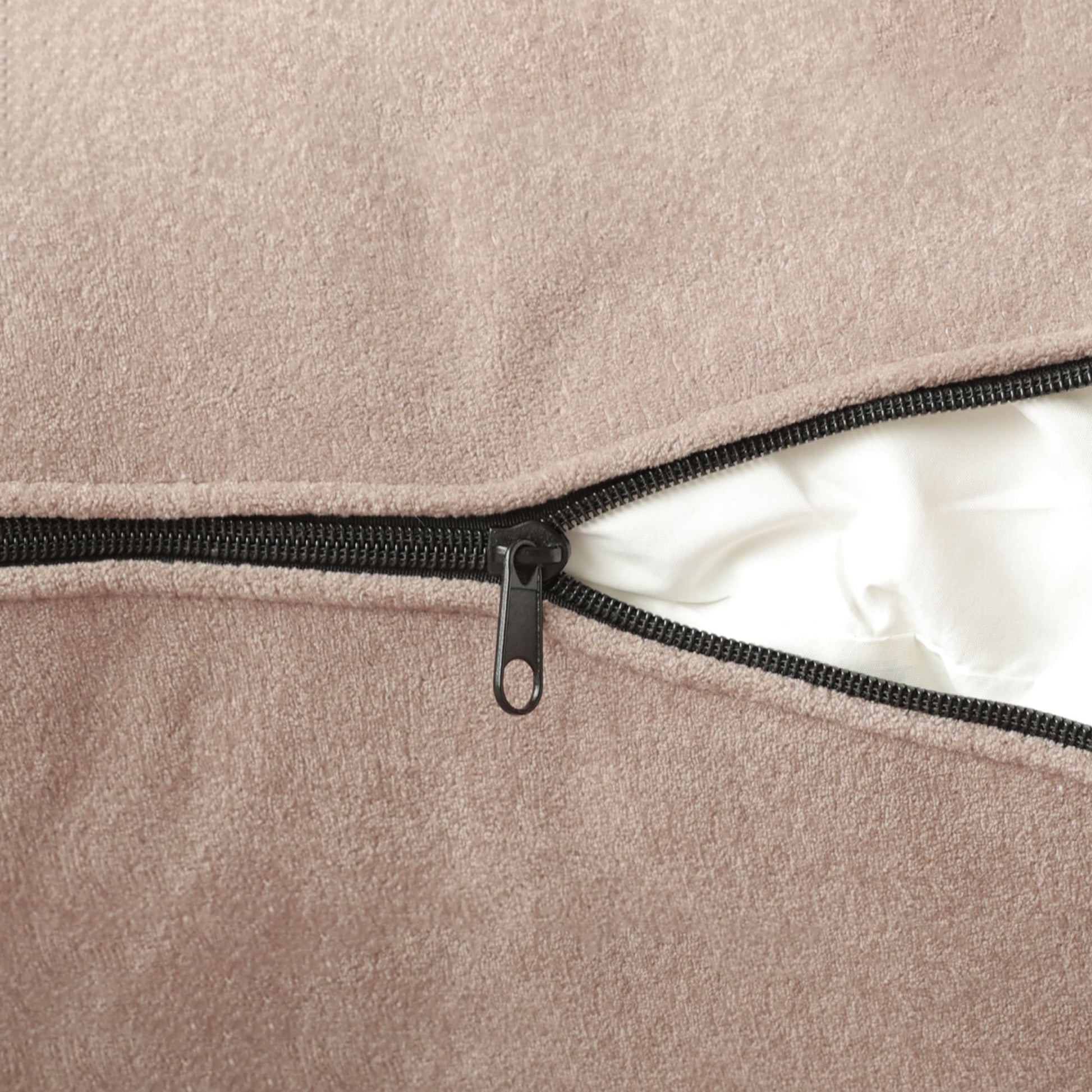 Canapé d'angle modulable en cordouroy pour 5 personnes avec plusieurs coussins
