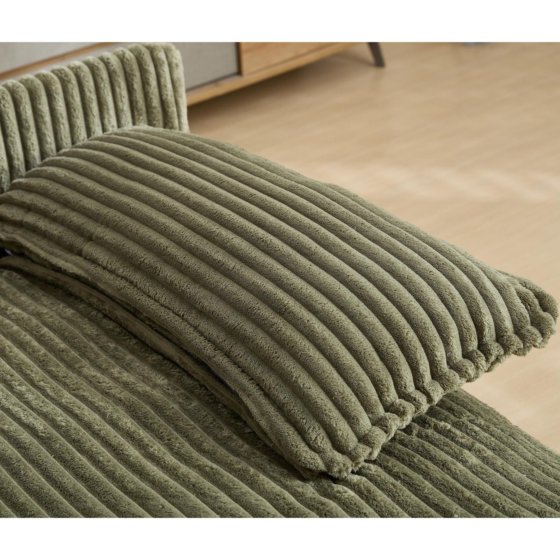 Fauteuil de salon extra large de 54,75 po, canapé-lit moelleux avec coussins et 2 oreillers
