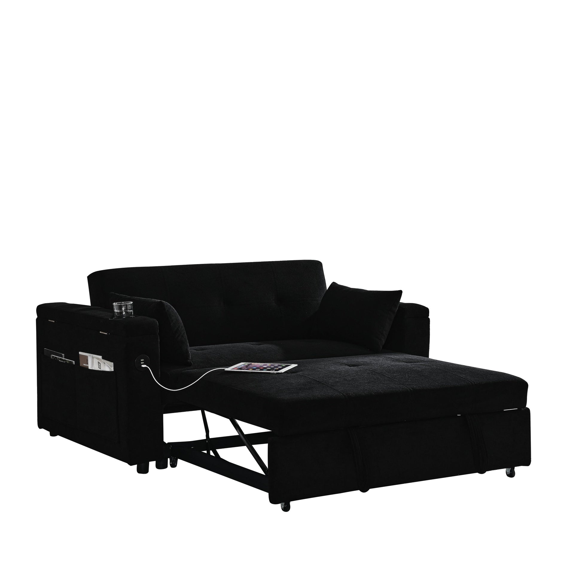 Canapé-lit convertible 54 pouces, canapé-lit inclinable à deux places.