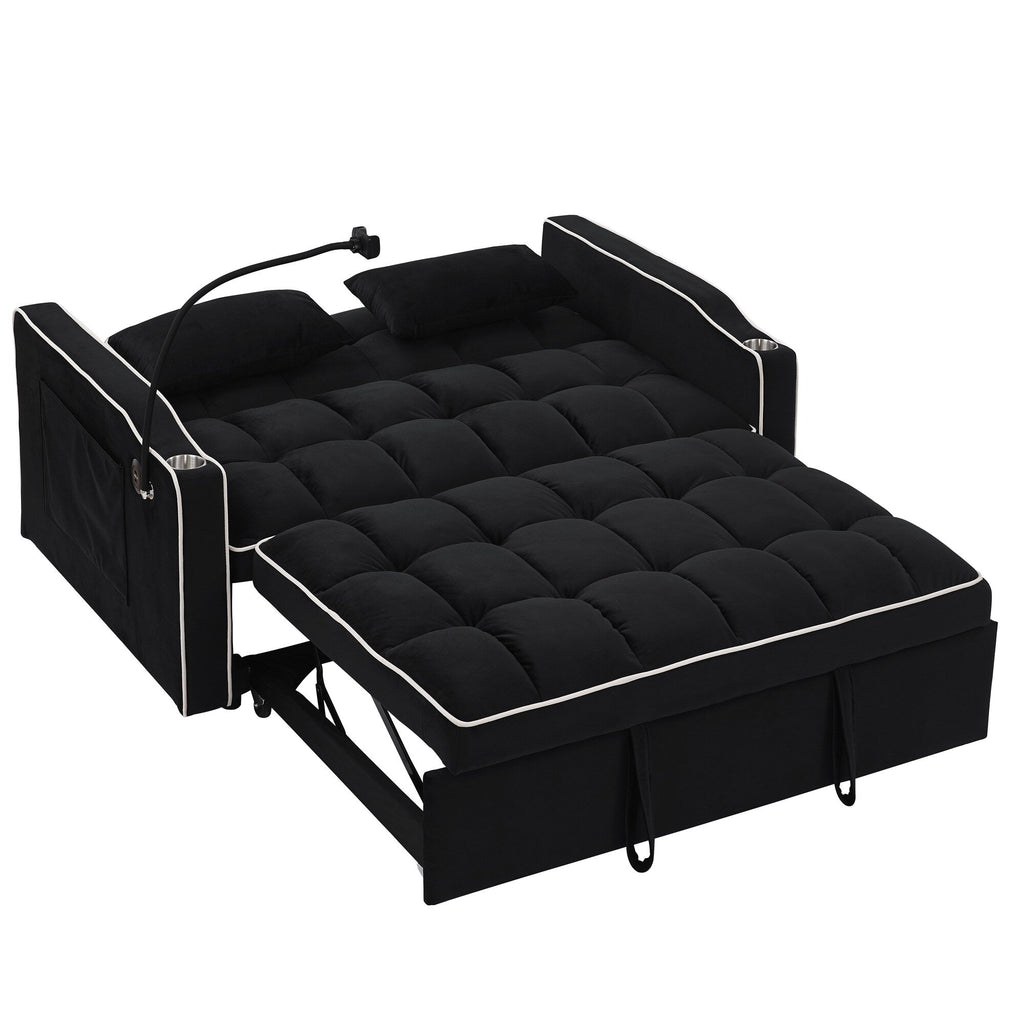 Canapé-lit pliable polyvalent de 141 cm (55,51 pouces) disponible en 3 longueurs.