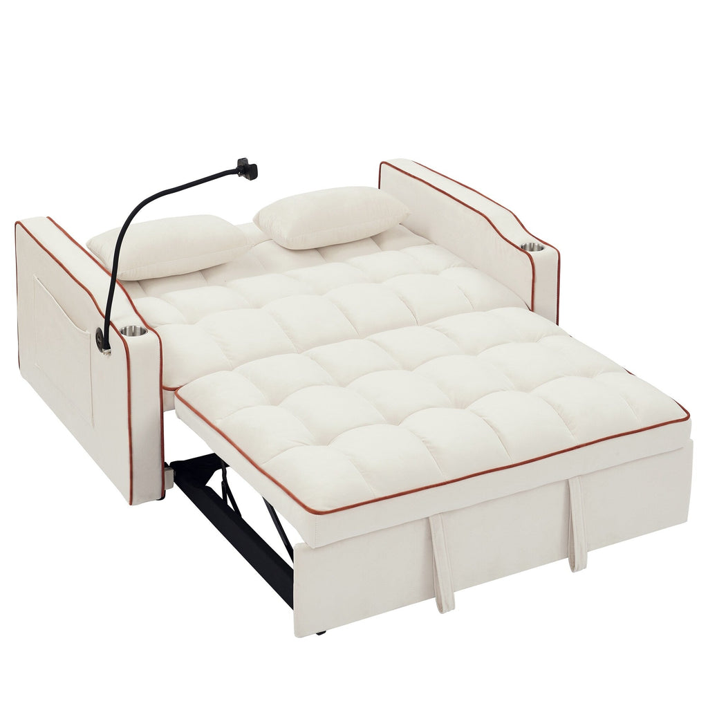 Canapé-lit pliable polyvalent de 141 cm (55,51 pouces) disponible en 3 longueurs.