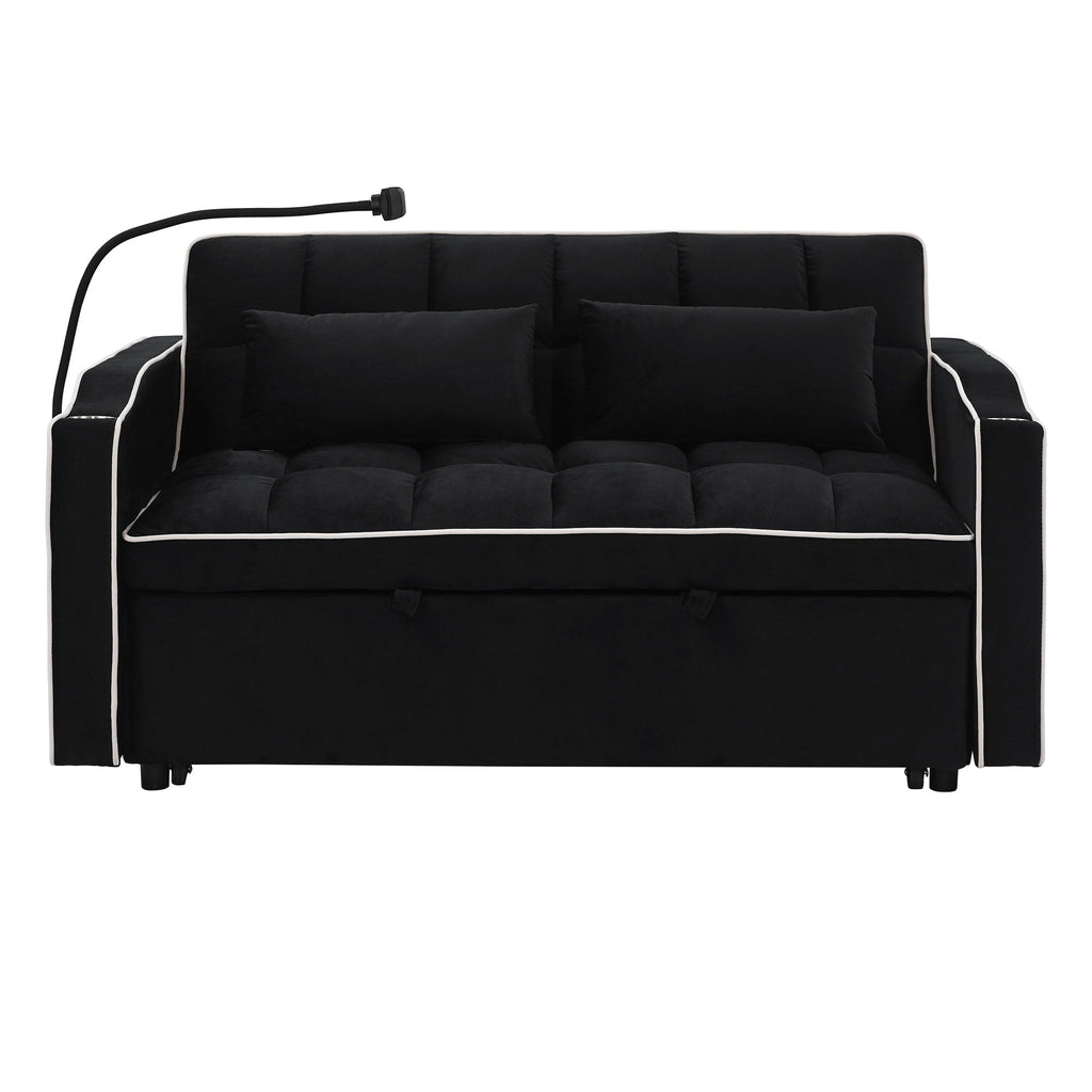 Canapé-lit pliable polyvalent de 141 cm (55,51 pouces) disponible en 3 longueurs.