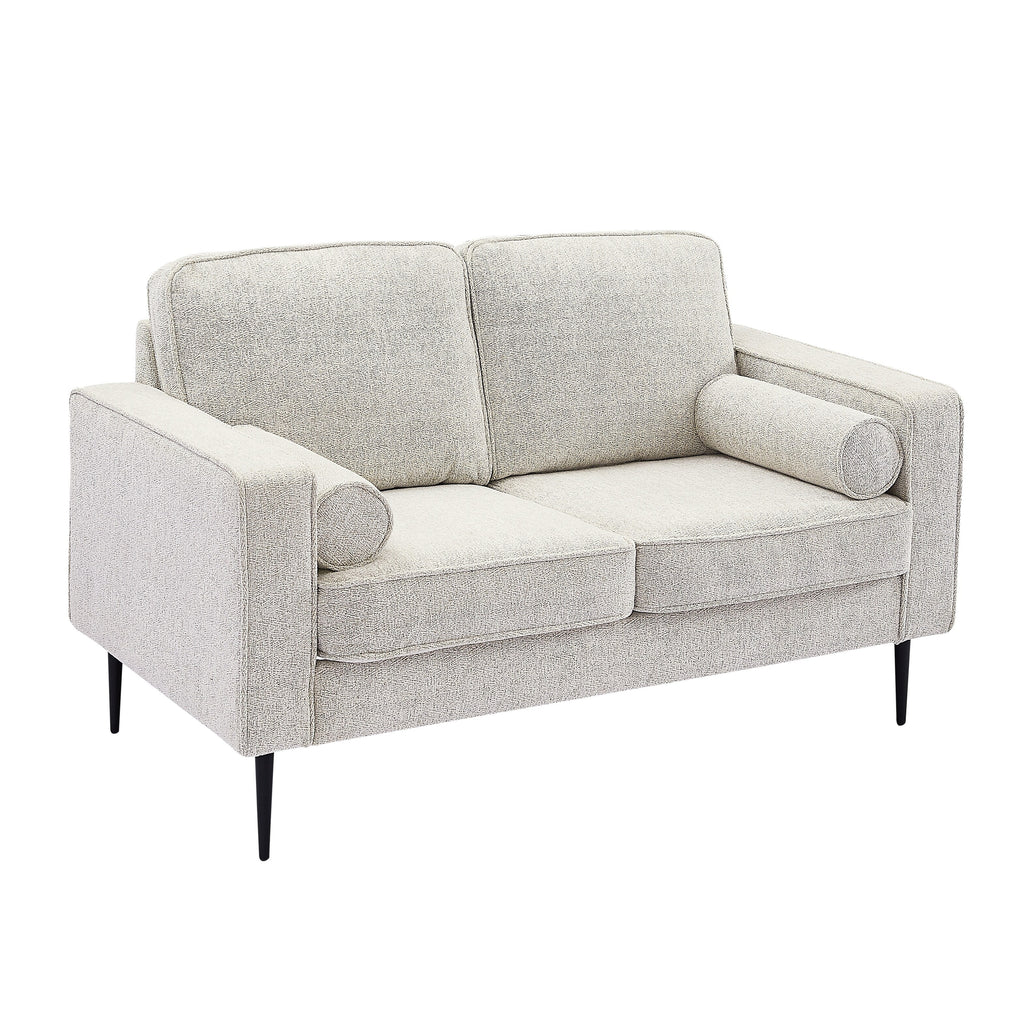 Canapé 56.69 en tissu haute technologie, recouvert de tissu, avec 2 coussins pour le salon