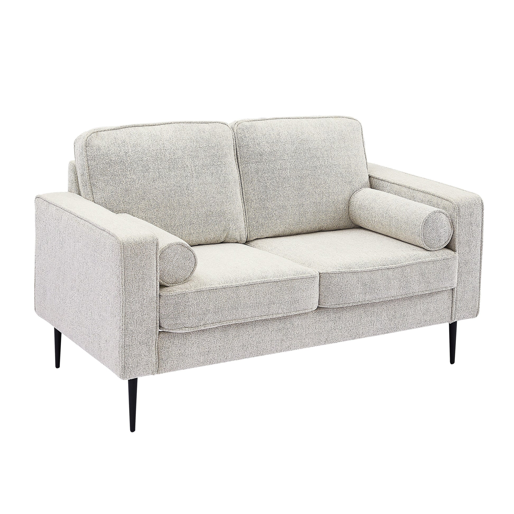 Canapé 56.69 en tissu haute technologie, recouvert de tissu, avec 2 coussins pour le salon