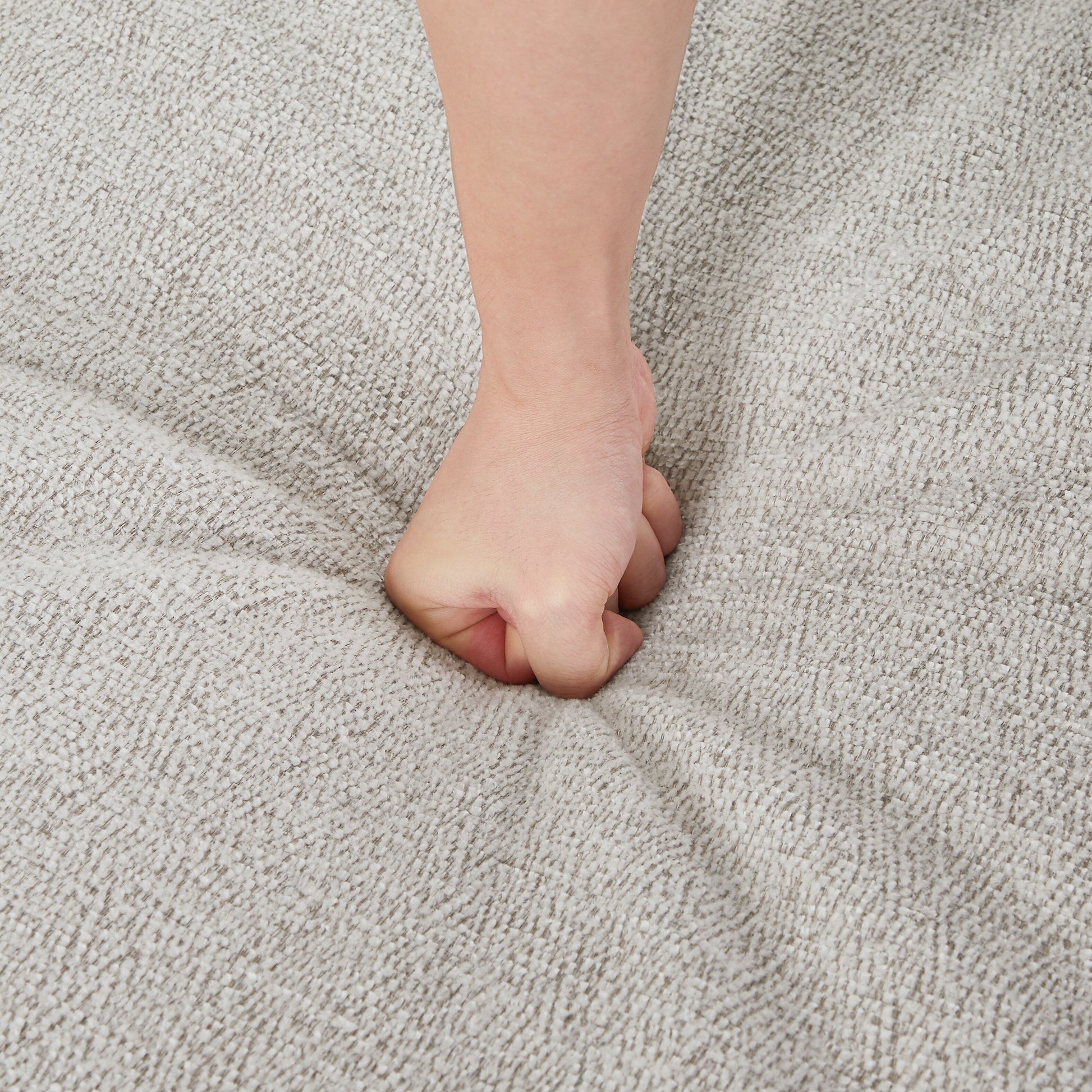 Canapé 56.69 en tissu haute technologie, recouvert de tissu, avec 2 coussins pour le salon