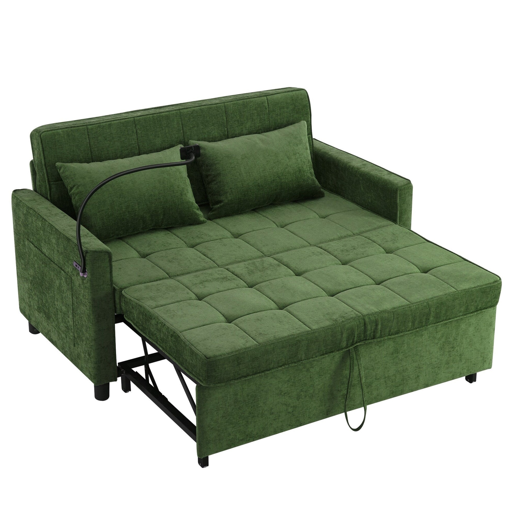 Canapé-lit convertible en chenille de 56,9 W avec ports USB
