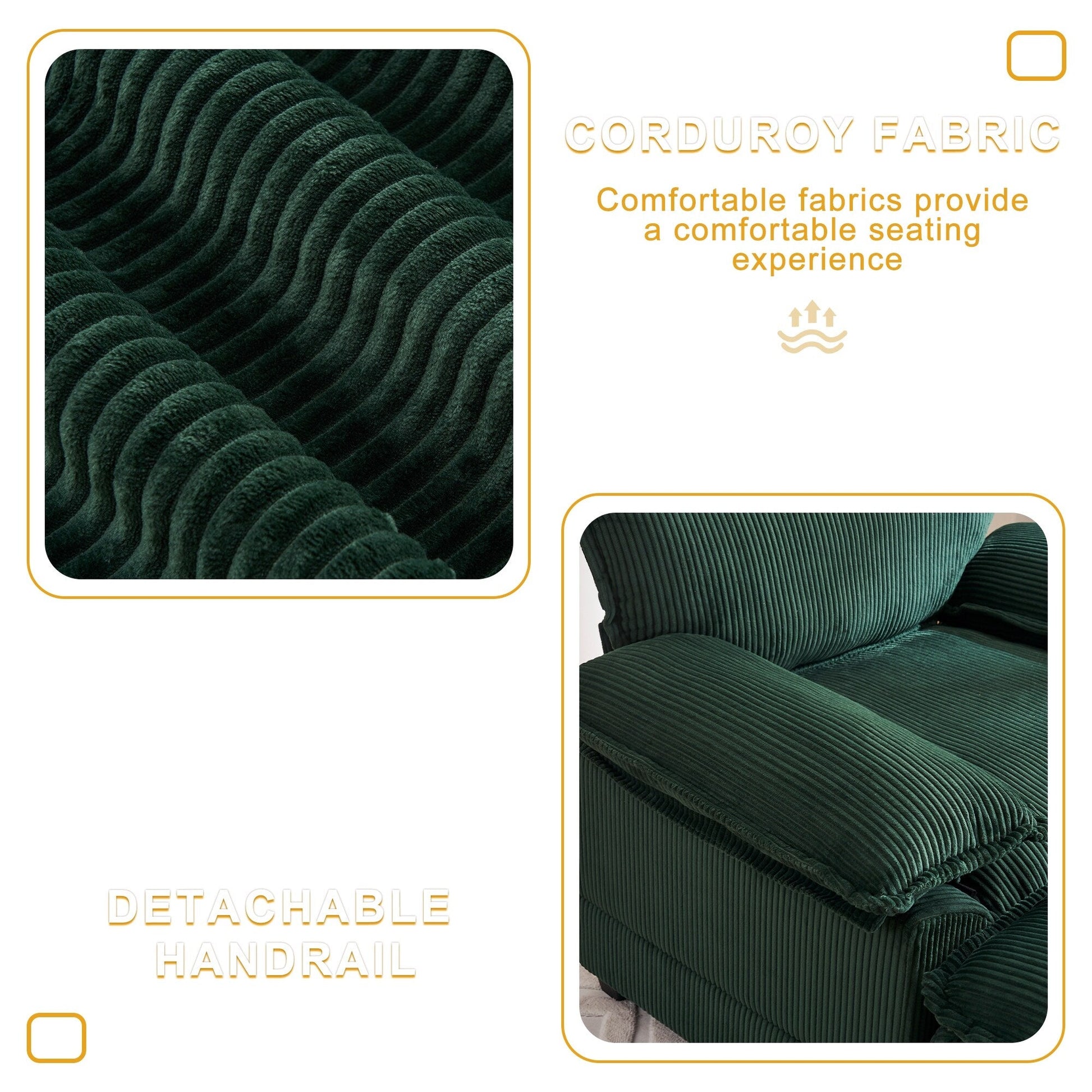 Fauteuil surdimensionné 56,9 W avec pouf, fauteuil de lecture pour chambre à coucher, canapé-lit paresseux, canapé-lit inclinable moderne surdimensionné pour une personne.