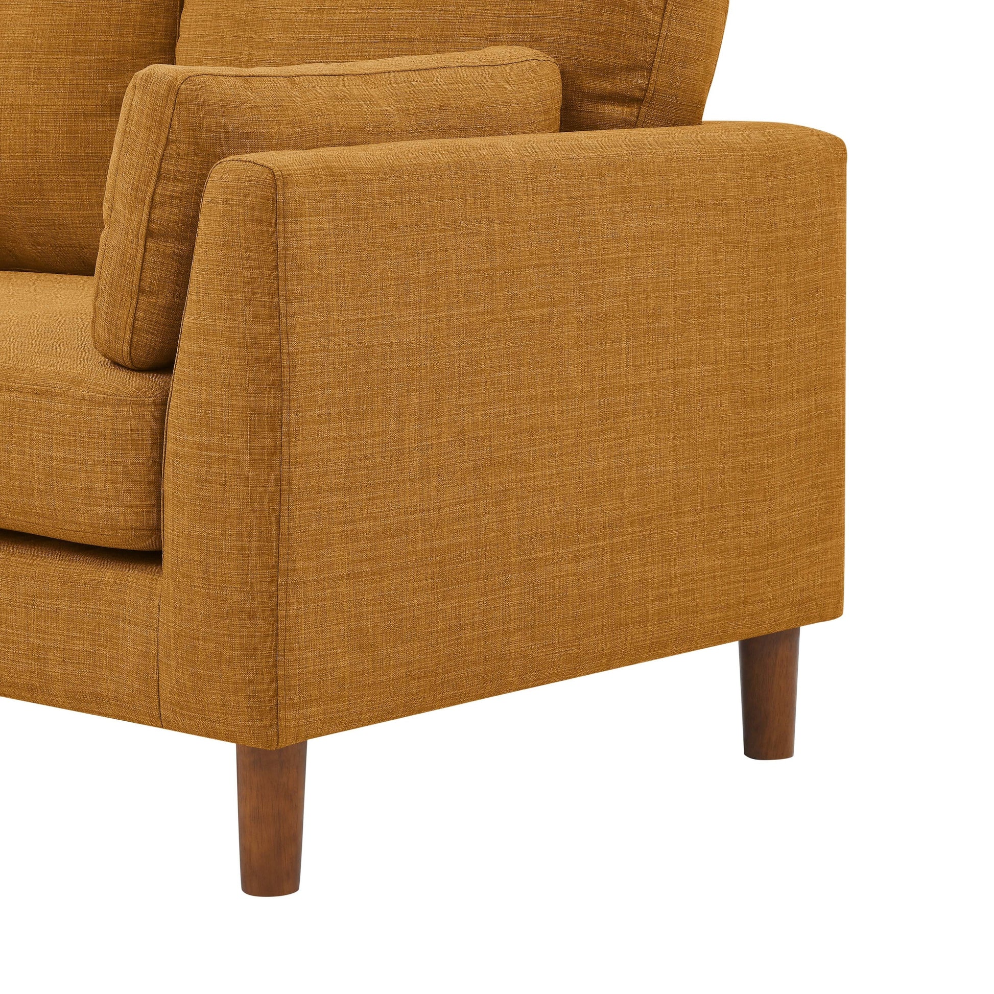 Canapé 2 places en tissu avec pieds en bois - 86 L x 145 l x 85 h (cm)