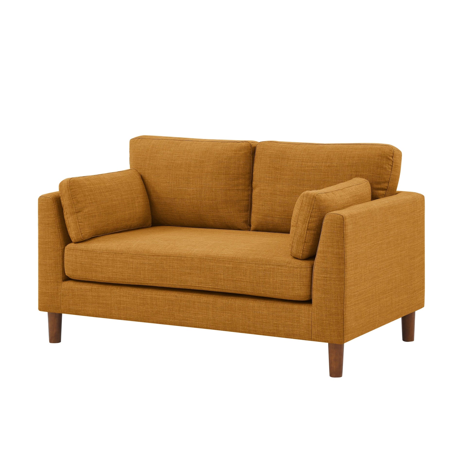 Canapé 2 places en tissu avec pieds en bois - 86 L x 145 l x 85 h (cm)