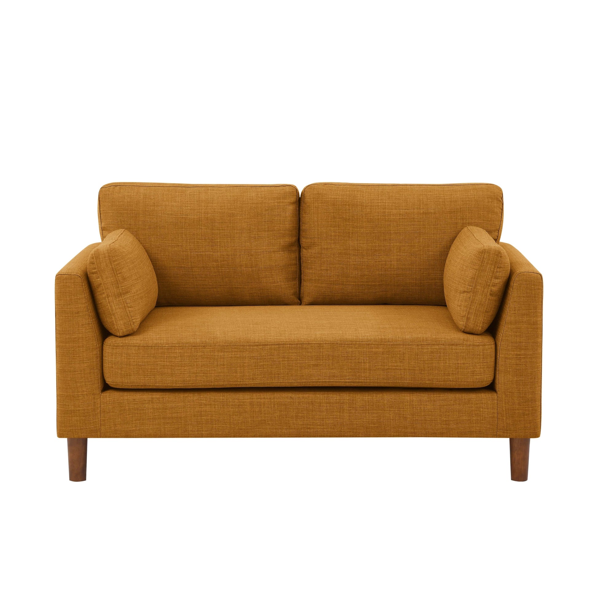 Canapé 2 places en tissu avec pieds en bois - 86 L x 145 l x 85 h (cm)