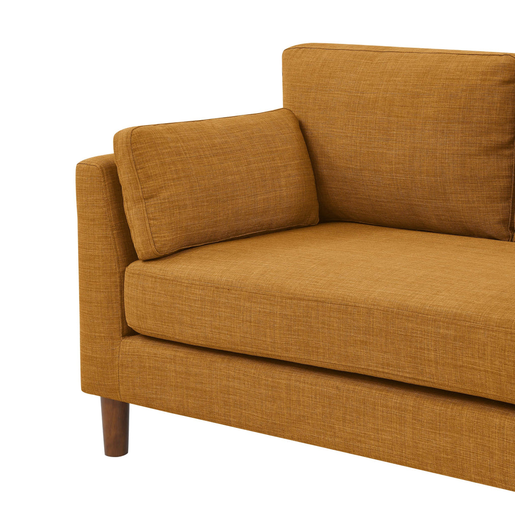 Canapé 2 places en tissu avec pieds en bois - 86 L x 145 l x 85 h (cm)
