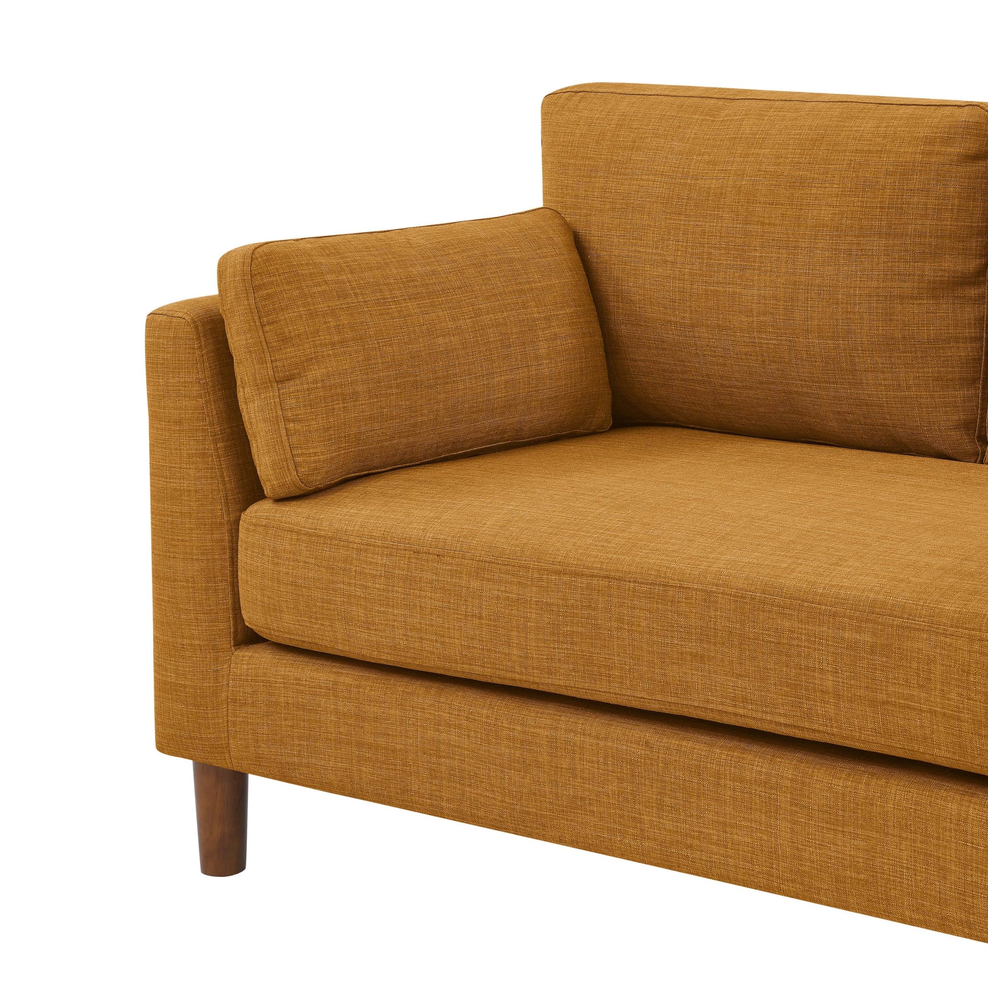 Canapé 2 places en tissu avec pieds en bois - 86 L x 145 l x 85 h (cm)