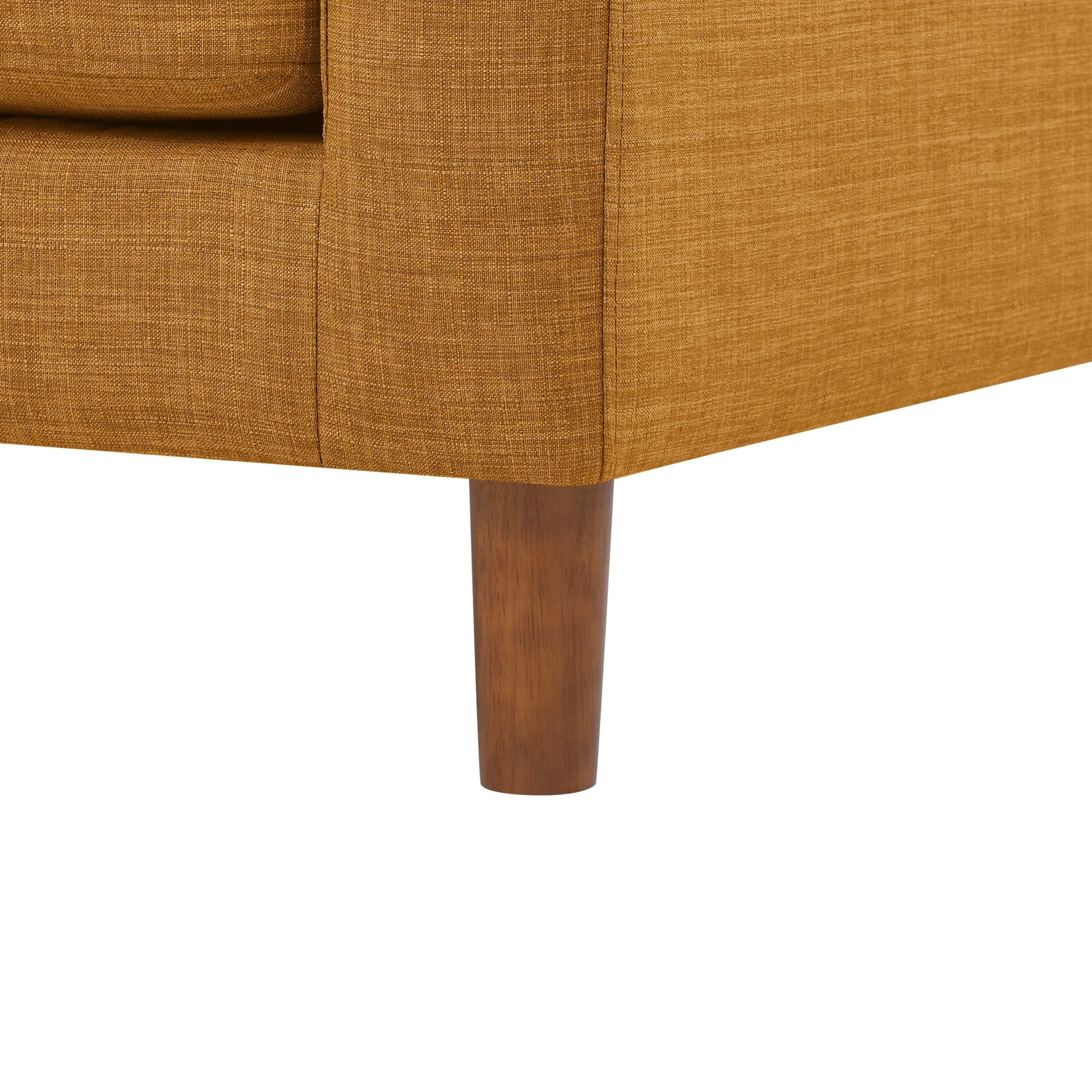 Canapé 2 places en tissu avec pieds en bois - 86 L x 145 l x 85 h (cm)