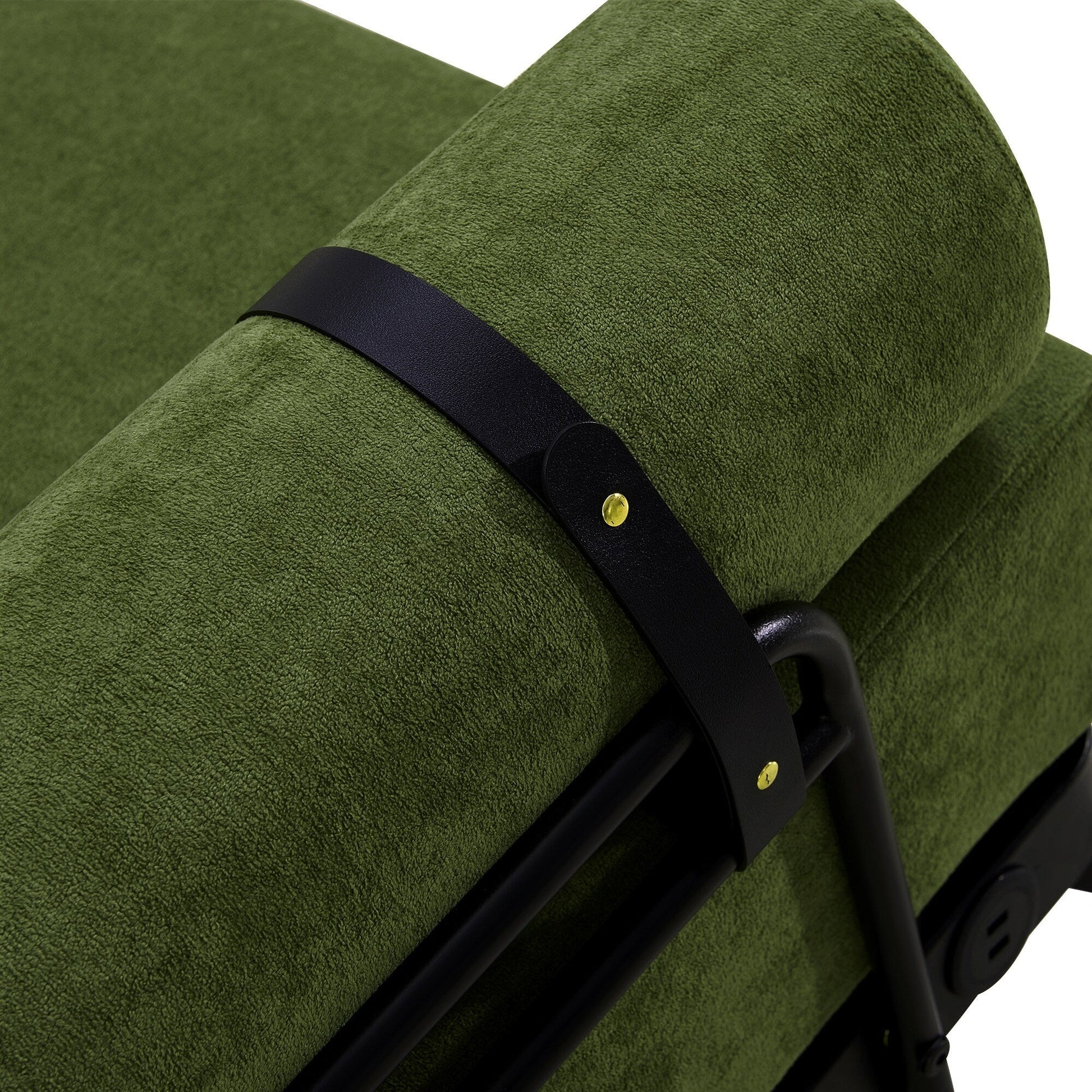59 Chenille Modern Loveseat Sofa with USB Charging Ports, Cylindrical Armrests, and 440lb Capacity