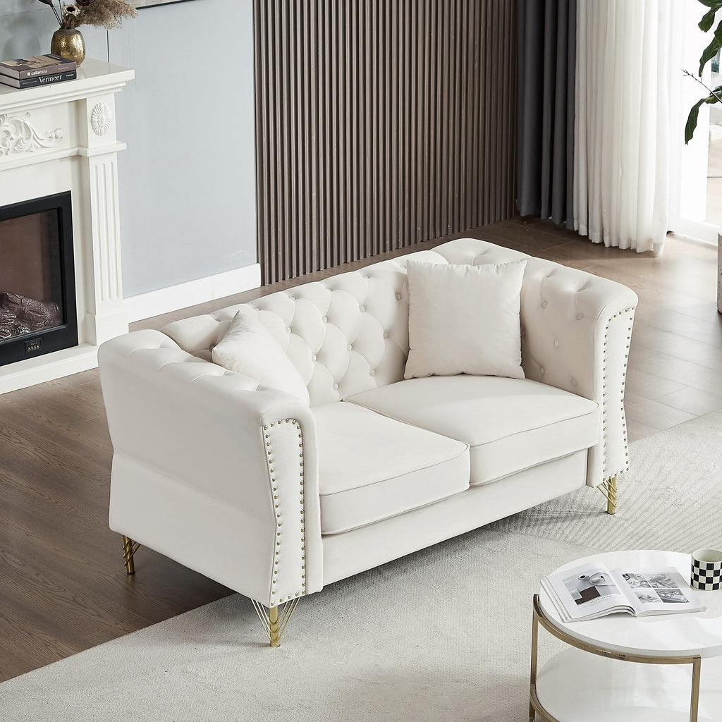 Canapé Chesterfield en velours 60.2