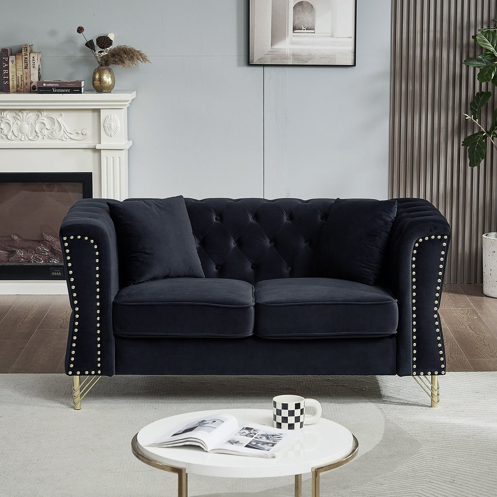 Canapé Chesterfield en velours 60.2