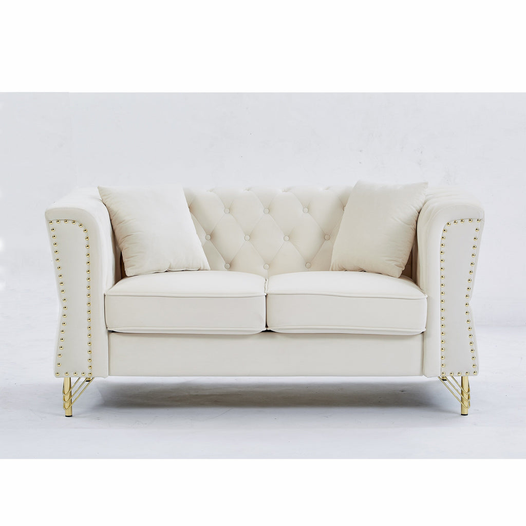 Canapé Chesterfield en velours 60.2