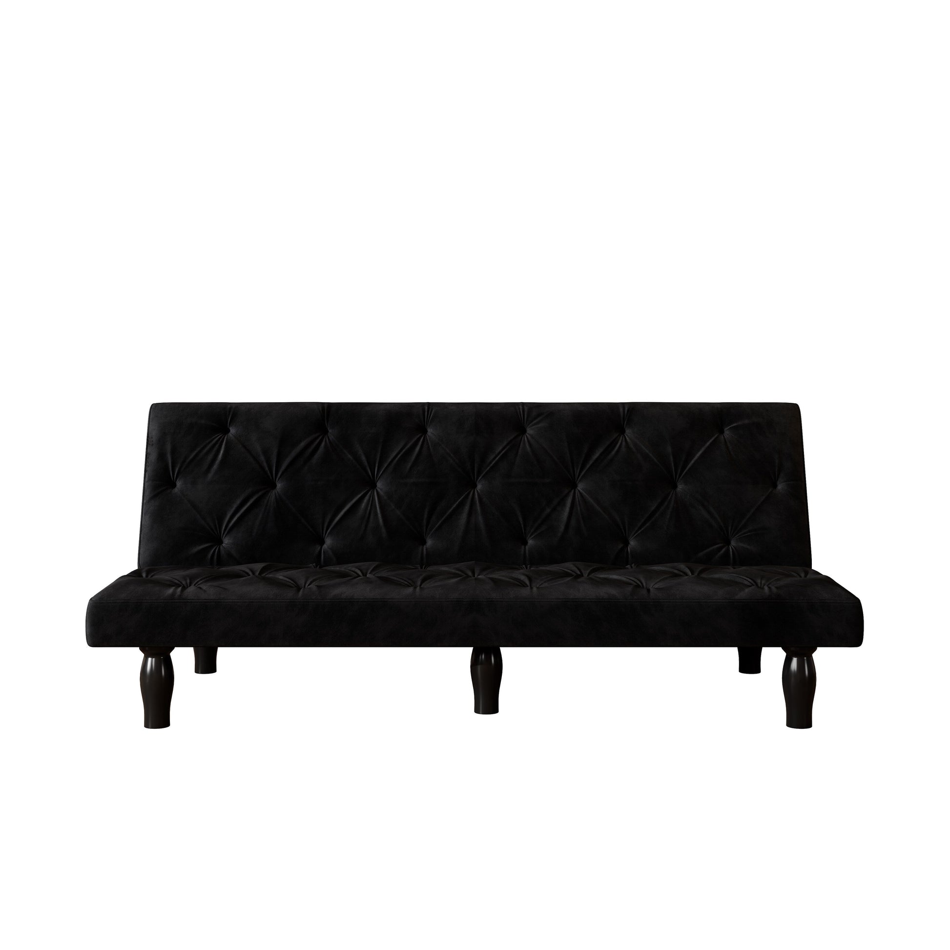 Canapé-lit 3 places en velours 66 avec structure en bois robuste et coussin en mousse haute élasticité pour salon
