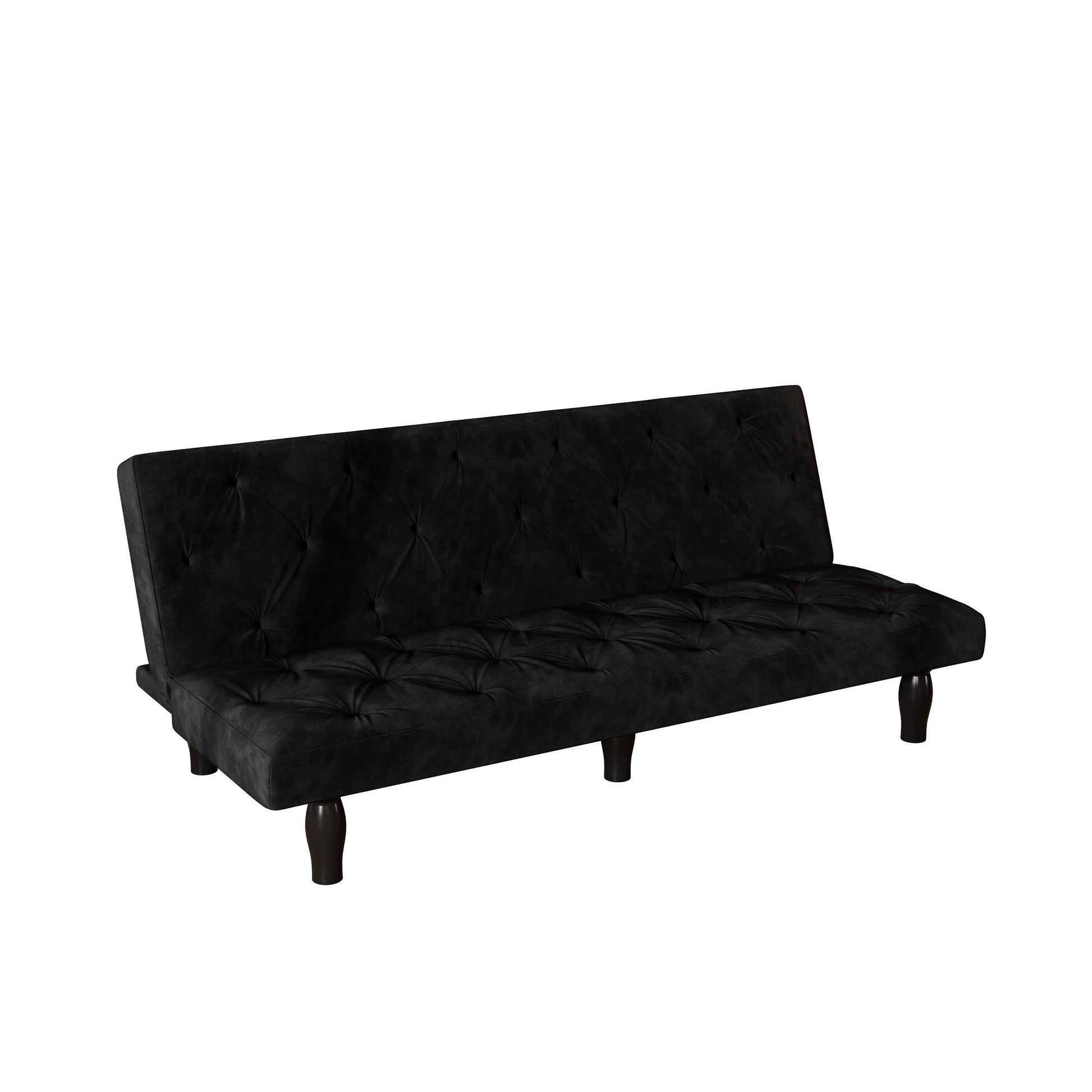 Canapé-lit 3 places en velours 66 avec structure en bois robuste et coussin en mousse haute élasticité pour salon