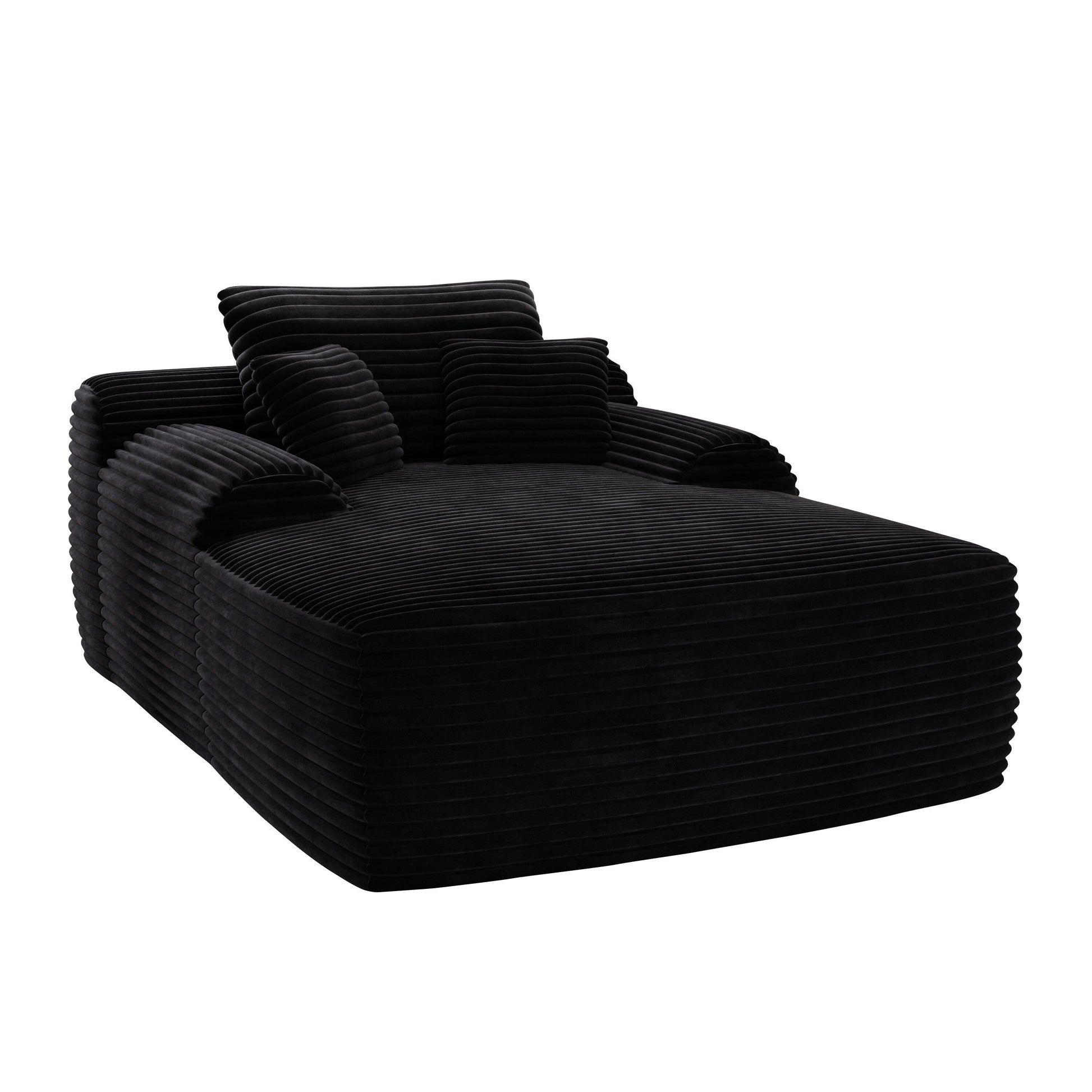 67 Corduroy 2-Seater Sleeper Sofa Oversized Upholstered Sleeper Indoor