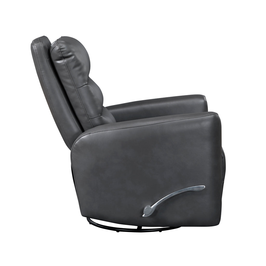 Fauteuil inclinable à balancement pivotant, revêtement en simili cuir respirant, meubles de luxe pour salon, fauteuil de cinéma.