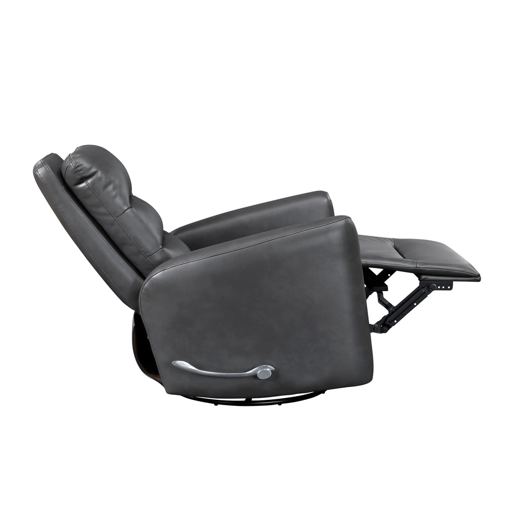 Fauteuil inclinable à balancement pivotant, revêtement en simili cuir respirant, meubles de luxe pour salon, fauteuil de cinéma.