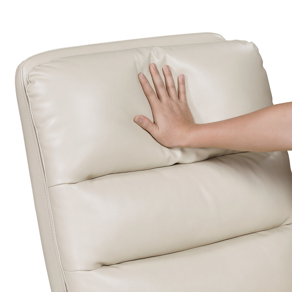 Fauteuil inclinable à balancement pivotant, revêtement en simili cuir respirant, meubles de luxe pour salon, fauteuil de cinéma.