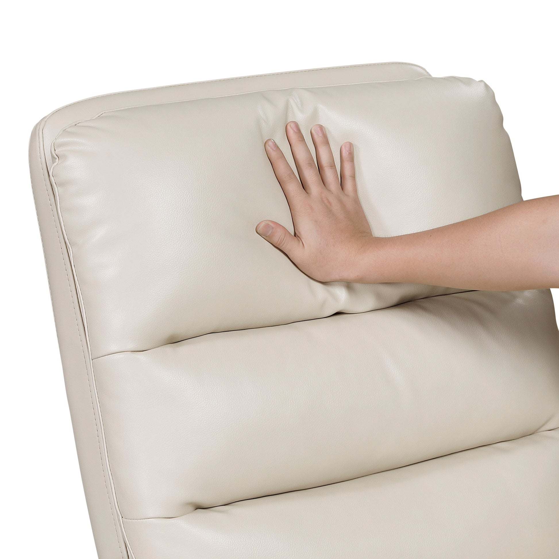 Fauteuil inclinable à balancement pivotant, revêtement en simili cuir respirant, meubles de luxe pour salon, fauteuil de cinéma.