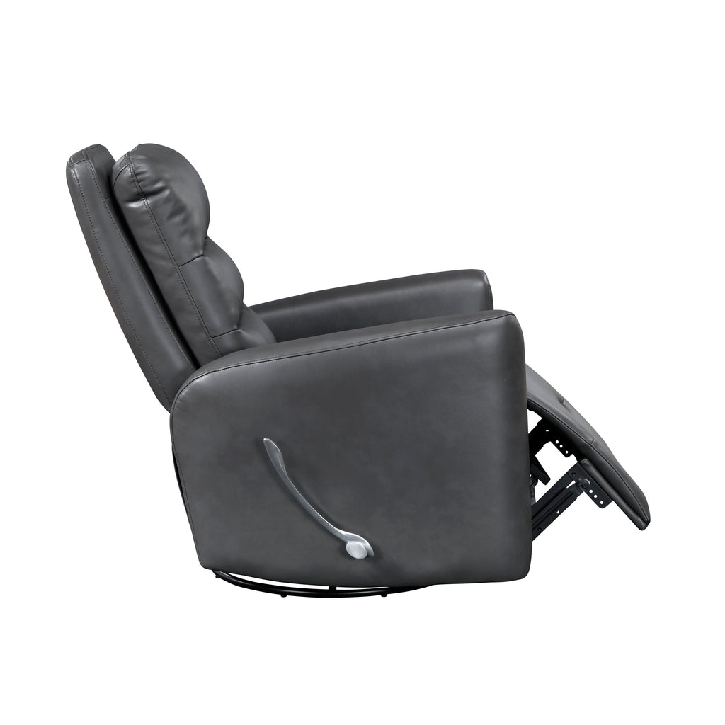 Fauteuil inclinable à balancement pivotant, revêtement en simili cuir respirant, meubles de luxe pour salon, fauteuil de cinéma.