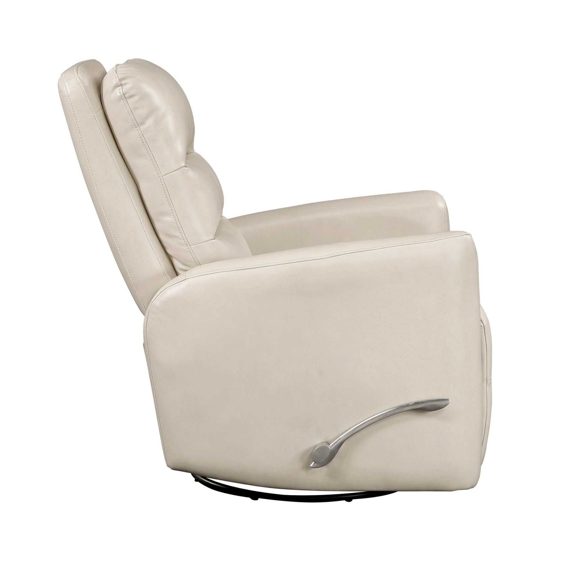 Fauteuil inclinable à balancement pivotant, revêtement en simili cuir respirant, meubles de luxe pour salon, fauteuil de cinéma.