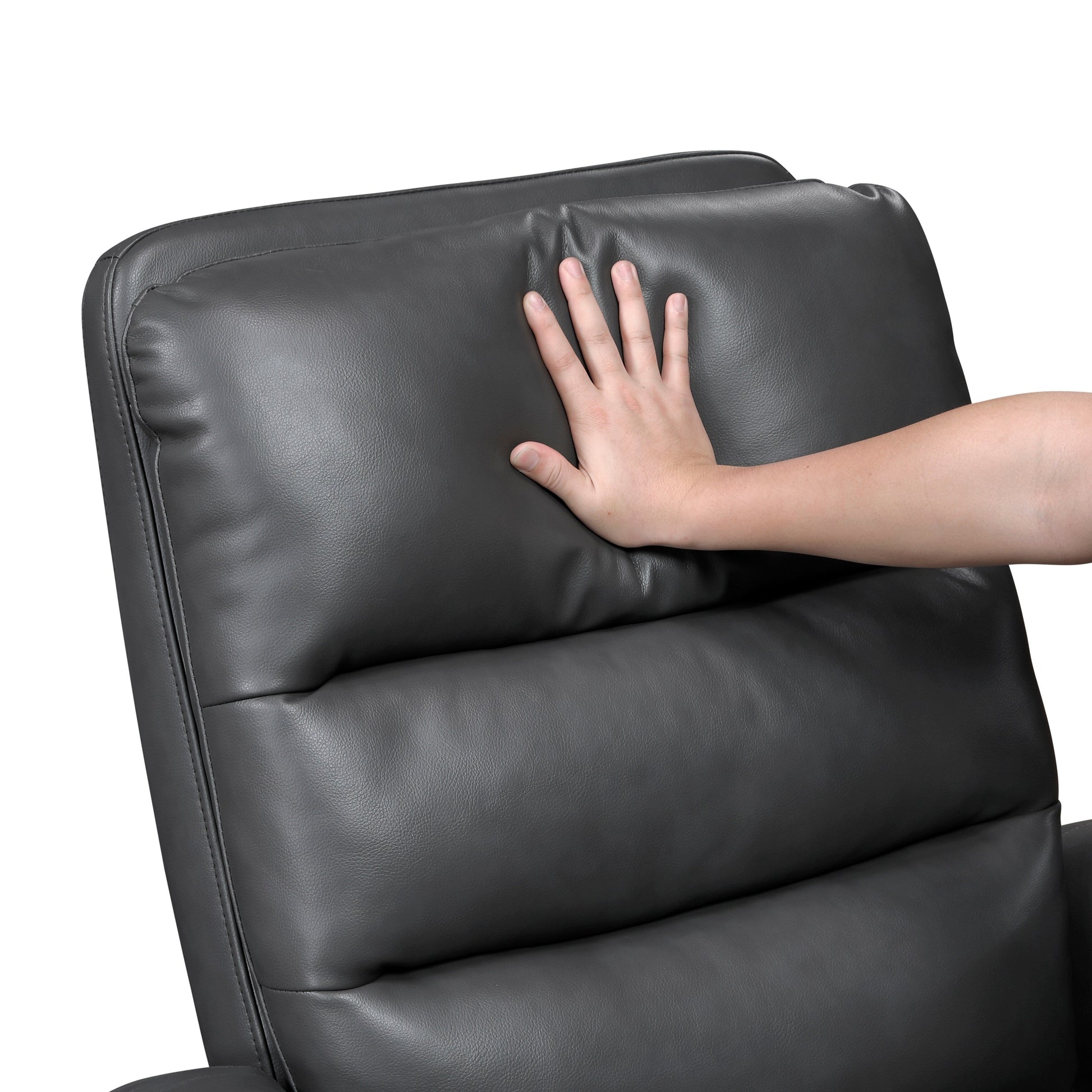 Fauteuil inclinable à balancement pivotant, revêtement en simili cuir respirant, meubles de luxe pour salon, fauteuil de cinéma.