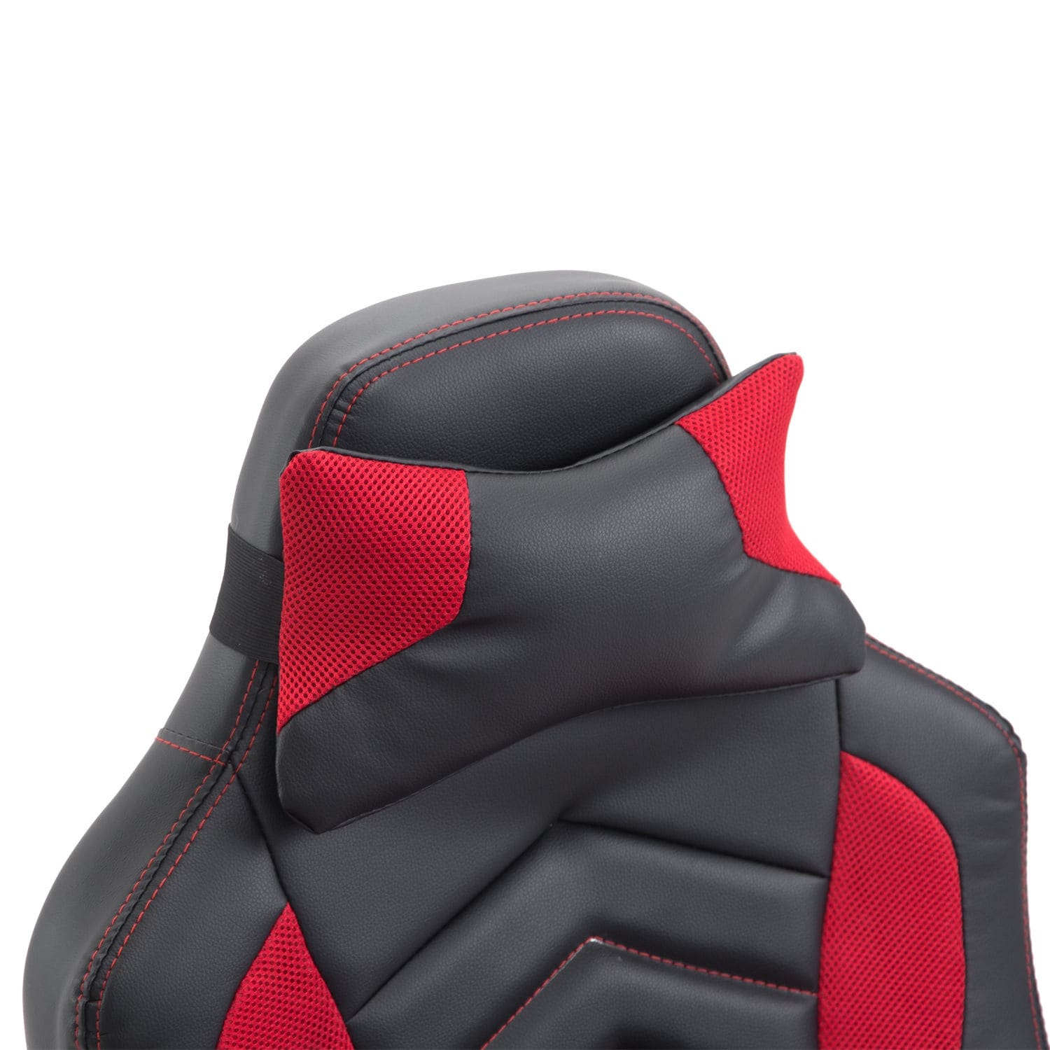 Chaise de jeu informatique avec massage vibratoire à 6 points, 5 modes, style de course, chaise de bureau chauffante pivotante et inclinable avec repose-tête.
