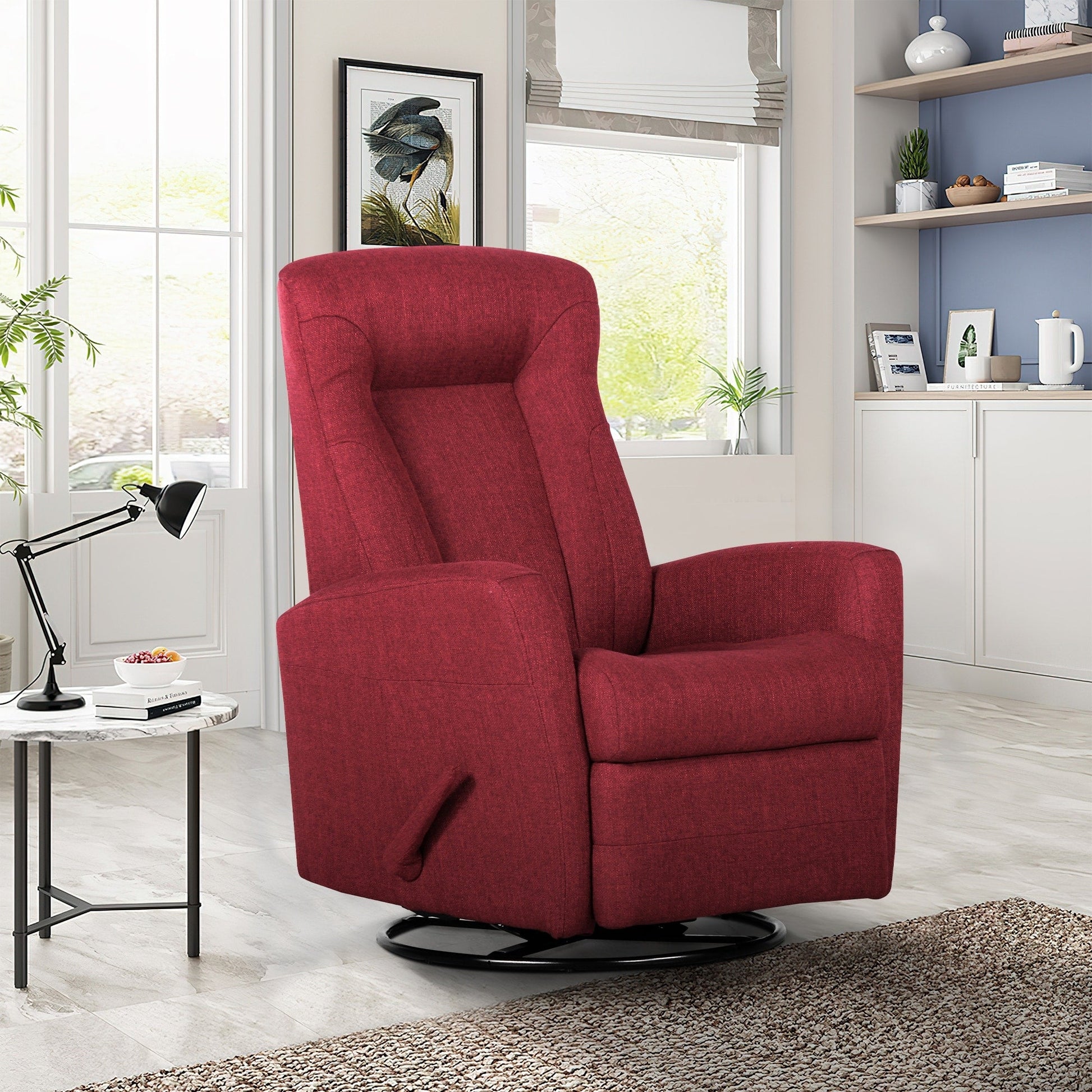 Fauteuil inclinable à balancement, à balancement et pivotant, largeur 29,5 pouces