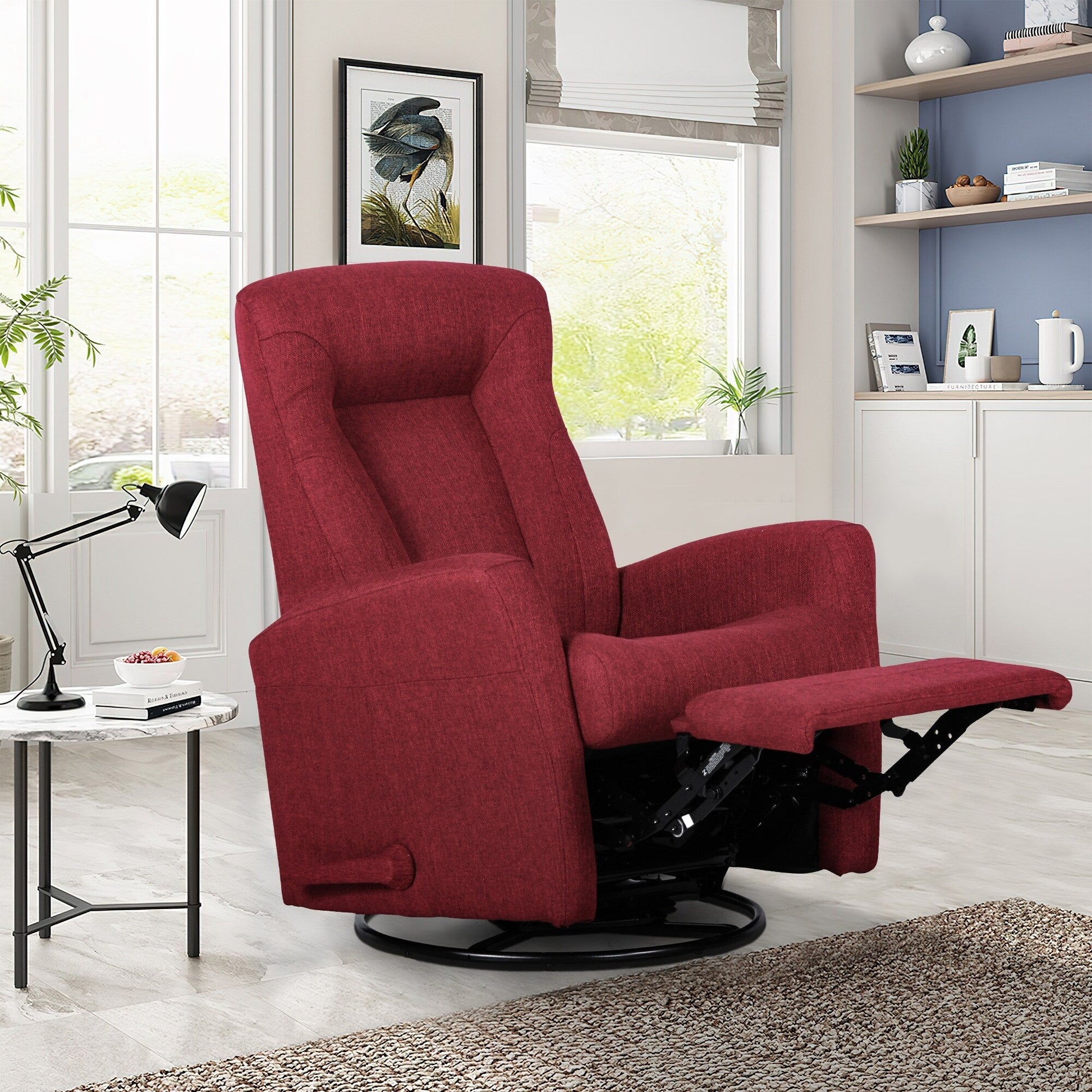 Fauteuil inclinable à balancement, à balancement et pivotant, largeur 29,5 pouces