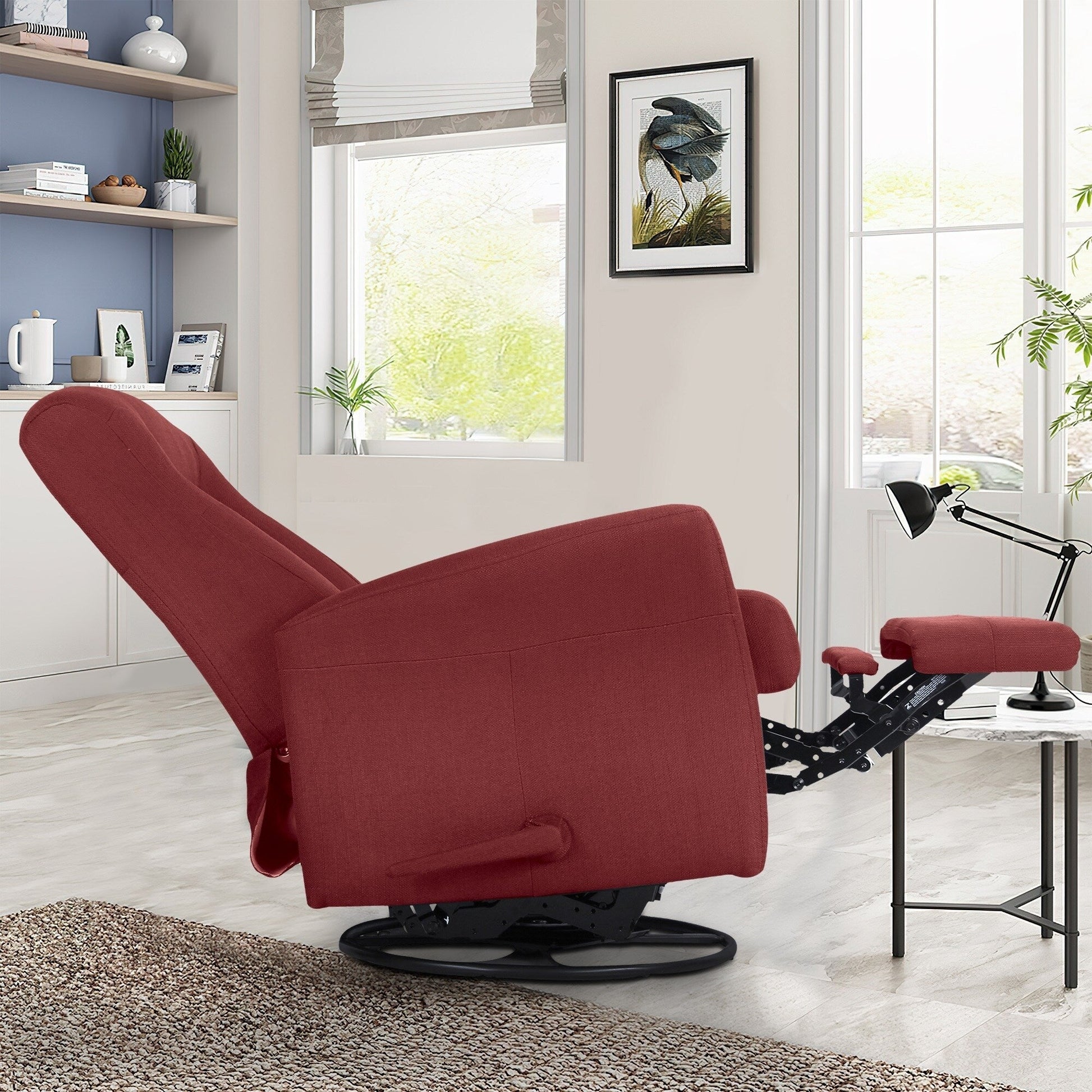 Fauteuil inclinable à balancement, à balancement et pivotant, largeur 29,5 pouces