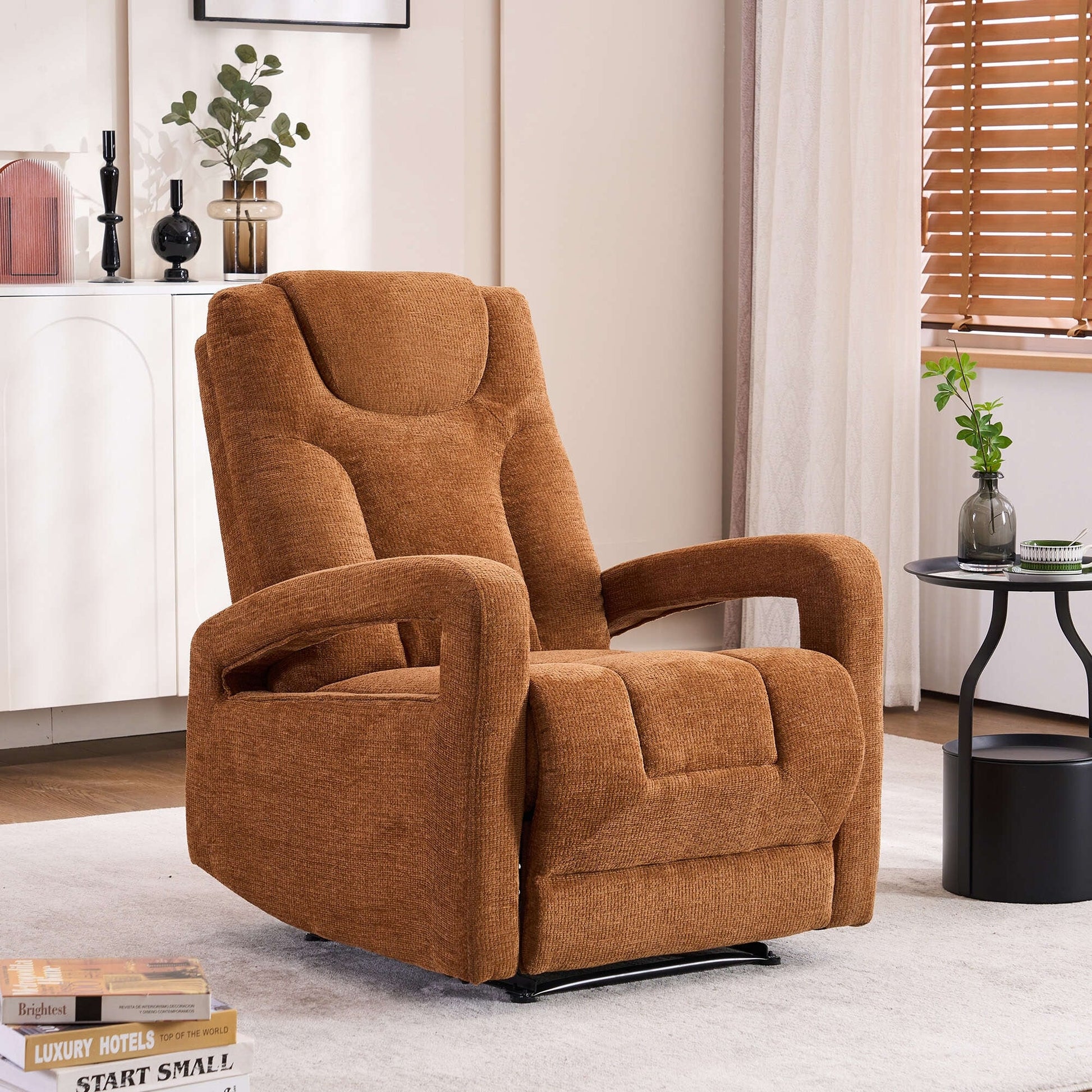 Set of 1 Upholstered Push Recliner Chair